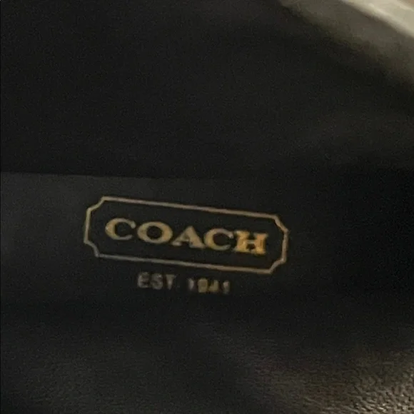 Coach Black Leather High Heel Boots - Picture 2 of 5